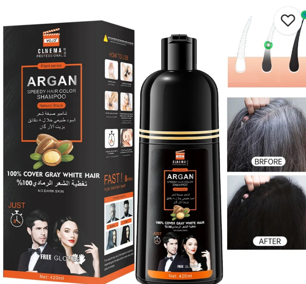 SHAMPOING NOIRCISSANT  A L' HUILE D'ARGAN