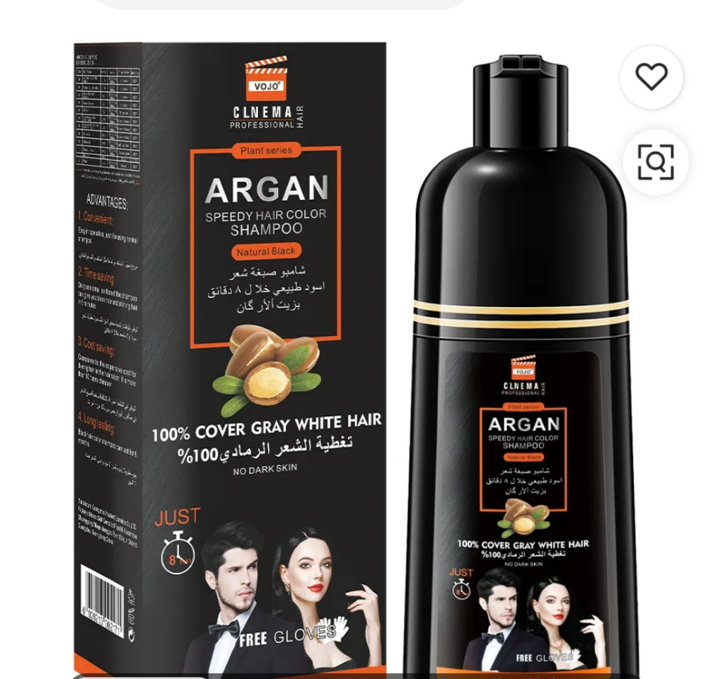 SHAMPOING NOIRCISSANT  A L' HUILE D'ARGAN