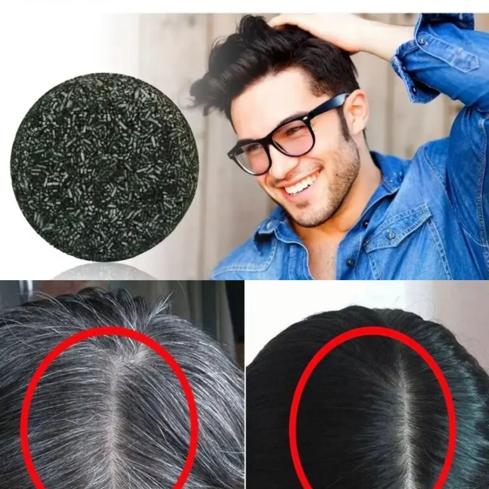 Barre de shampooing assombrissant pour cheveux et barbe - Black Soap - Noir