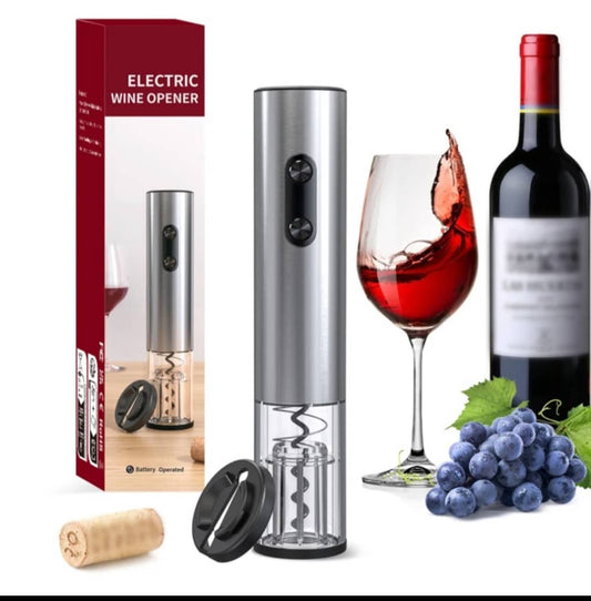 🍷 Coffret Électrique 4-en-1 pour Vin – Ouvre-Bouteille Rechargeable + Accessoires Premium
