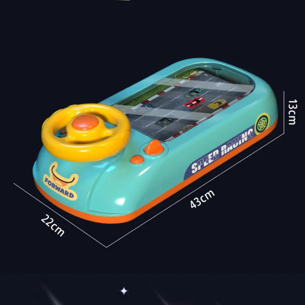 Jouet Voiture Électronique avec Volant & Mini Cars , jeu d'aventure électronique Musical, jouet interactif, cadeau pour enfants garçons et filles